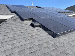 Solar panel critter guard installation